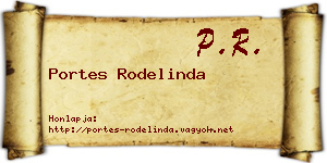 Portes Rodelinda névjegykártya